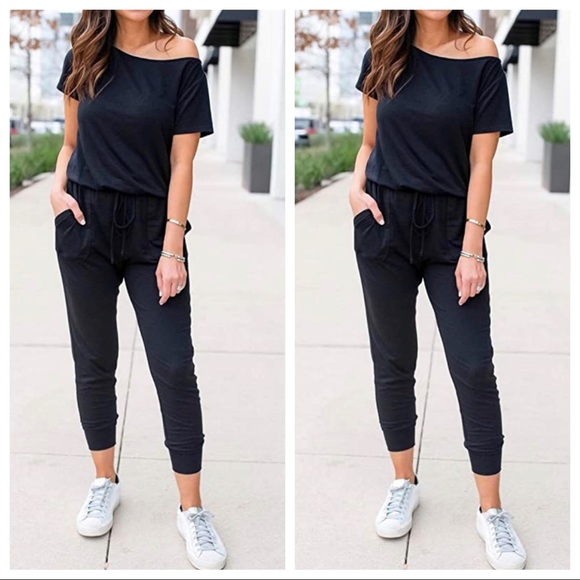 Fabulous on/off the shoulder drawstring jumpsuit - Picture 6 of 7